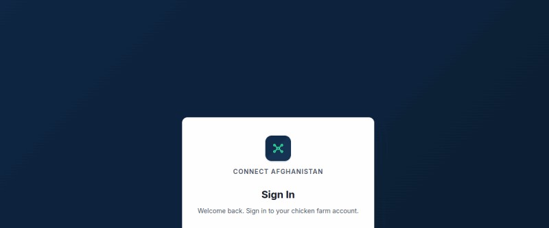 Chicken Farm Management dashboard preview